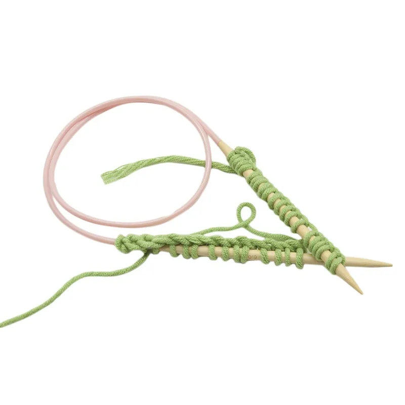 Круговые спицы деревянные свитера иглы шерстяная шапка вязальные кольца