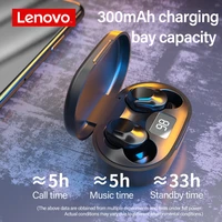 original lenovo xt91 tws earphone wireless bluetooth headphones ai control gaming headset stereo bass with mic noise reduction