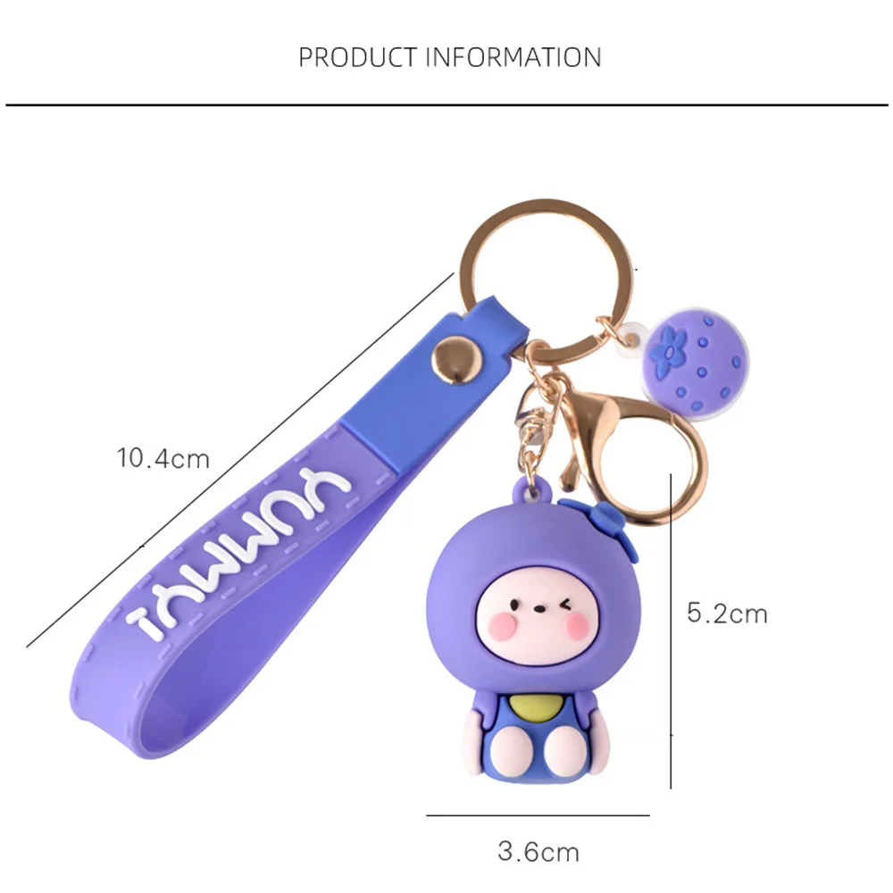 Мультяшные брелоки с фруктами авокадо ананасом клубникой кукольные фигурки