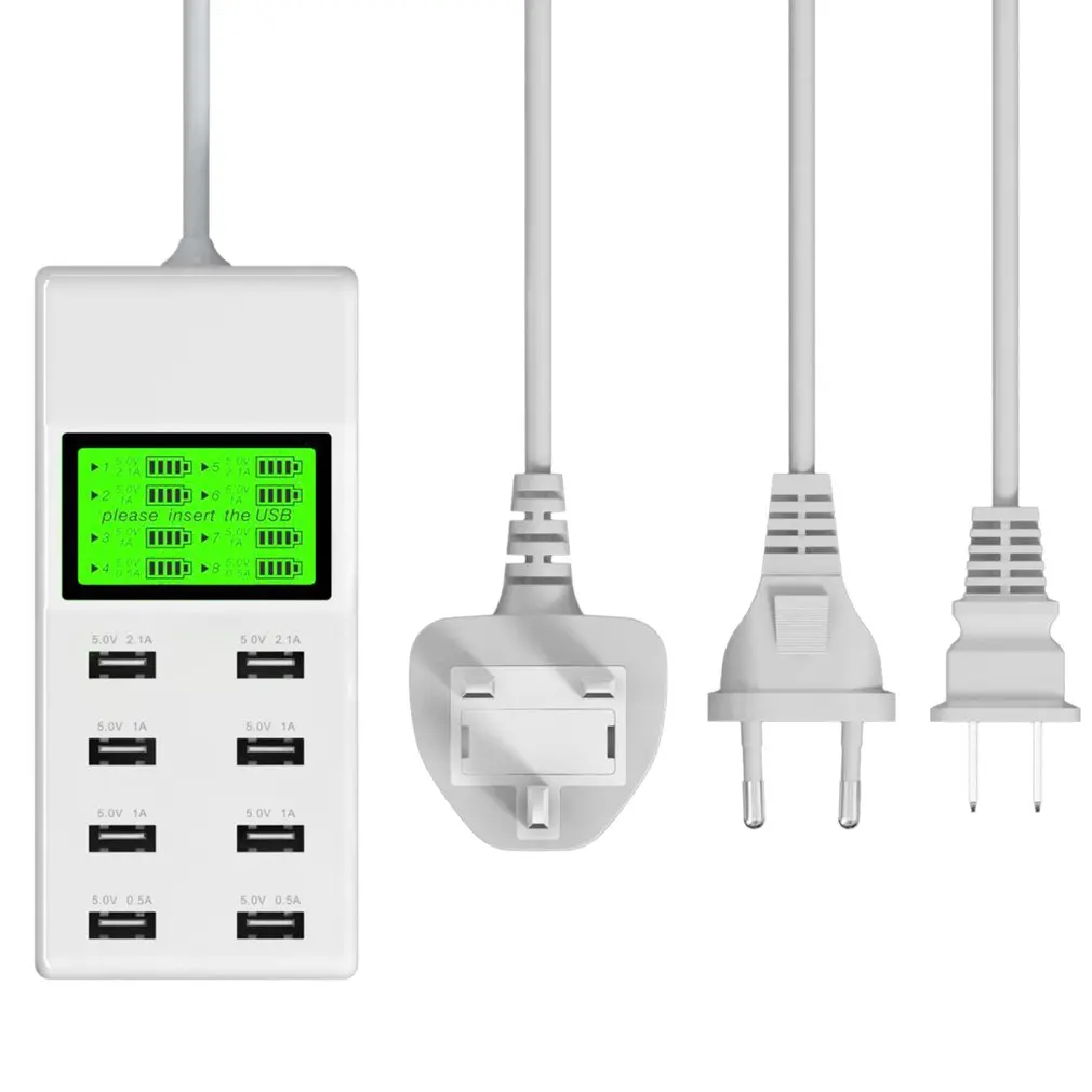 

8 Порты и разъёмы s Зарядка через USB станция мульти-Порты и разъёмы USB Wall Зарядное устройство с ЖК-дисплей Дисплей Порты и разъёмы в состоянии ...