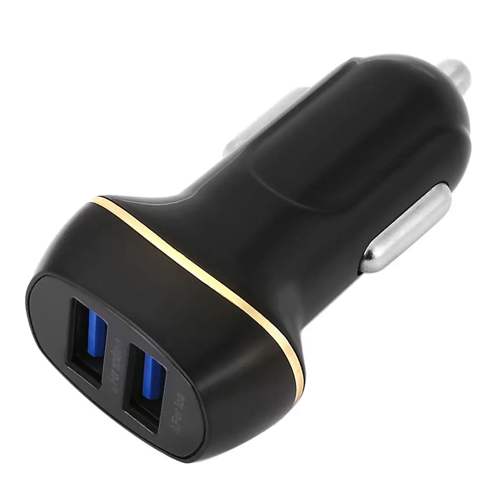 

Dual USB Car Charger Mini Car USB Charger Blue Core Car Charger