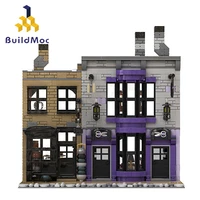 diagoned alley city architecture magic castle madam malkins robes for all occasionspotages cauldron shop building blocks toys