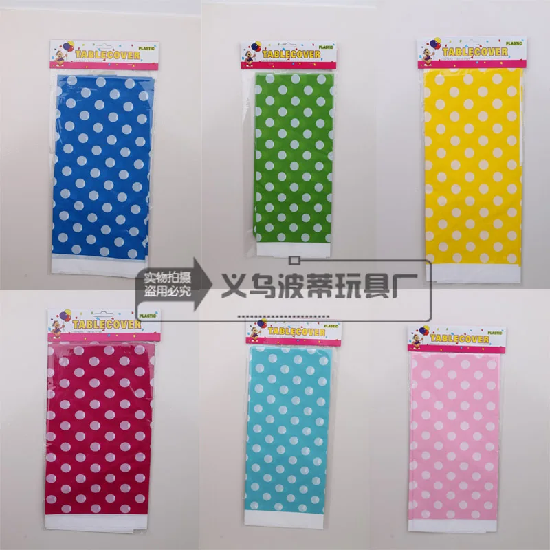 1 шт. товары для дома мультяшный стол вечевечерние цветные точки биоразлагаемые