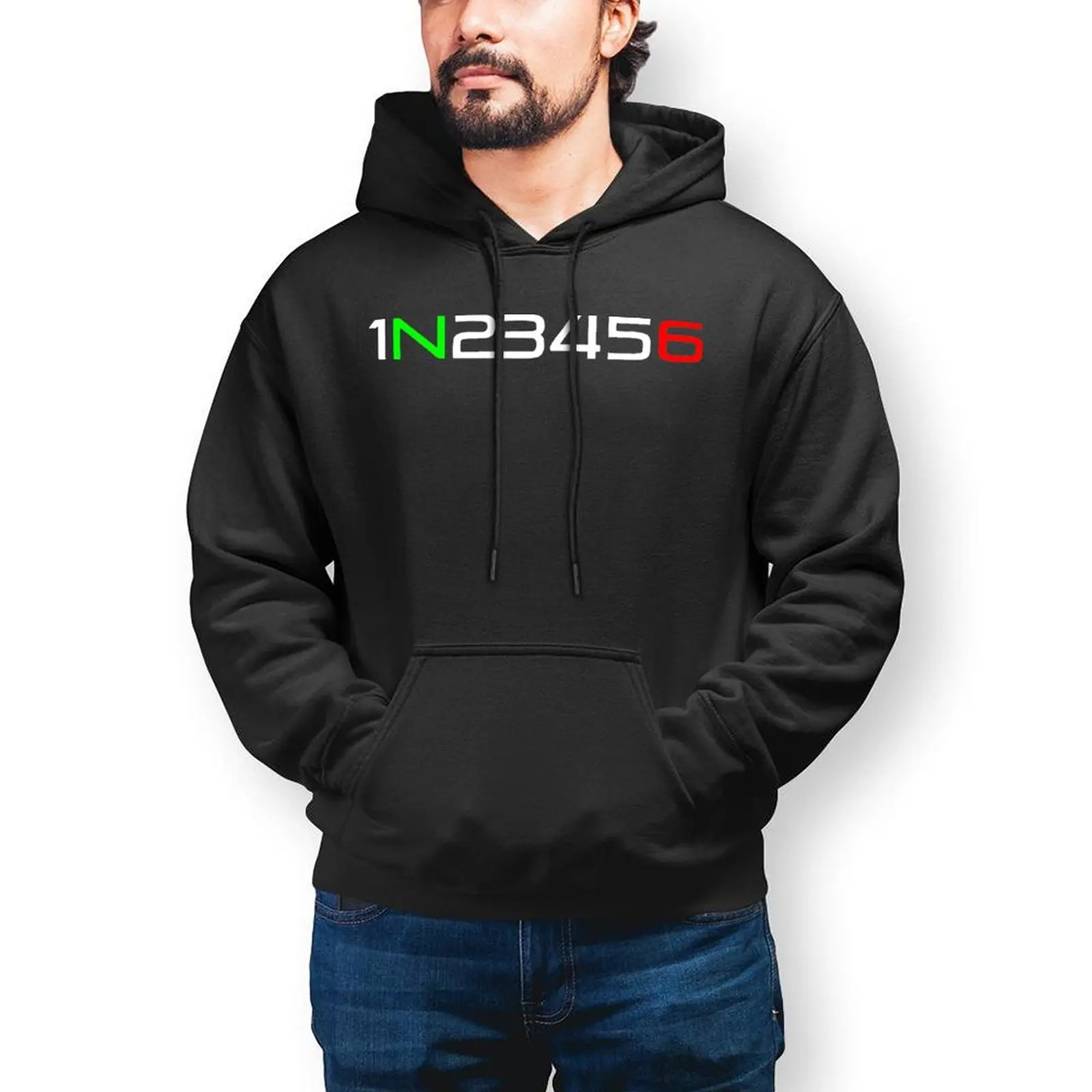 

1N23456 Hoodies Letters Autumn Cotton Hoodie Stylish Outdoor Long Sleeve Pullover Hoodie Mens