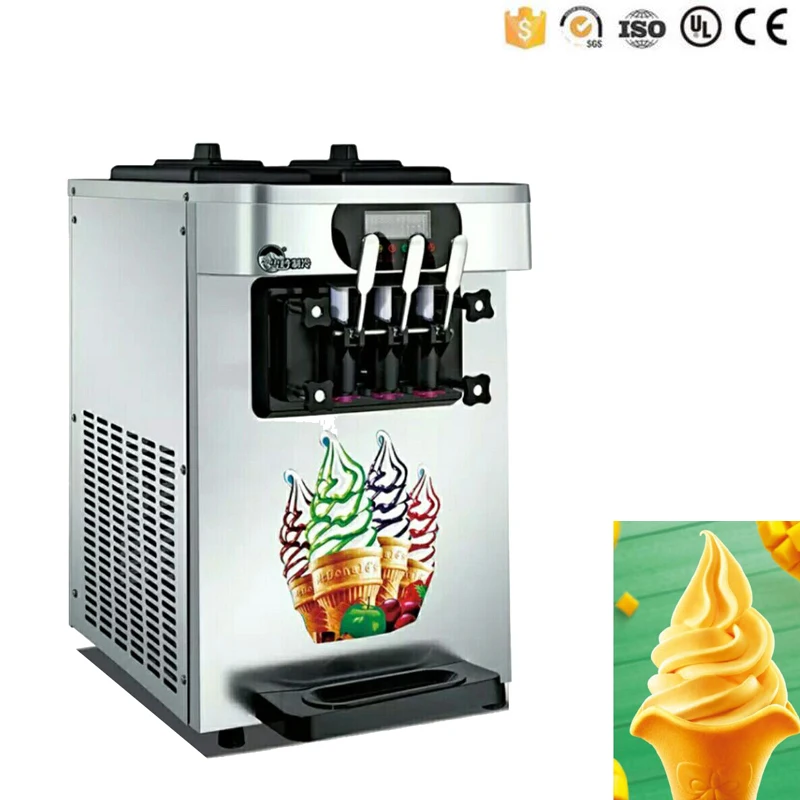 Оборудование для холодных напитков машина мягкого мороженого настольный