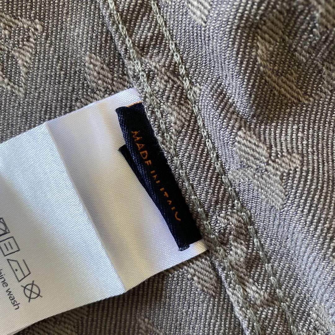 

Unisex full sleeve spring jeans gray color women men jacquard coat Loose Casual coat Fashion Classic Brand Luxury Design L1