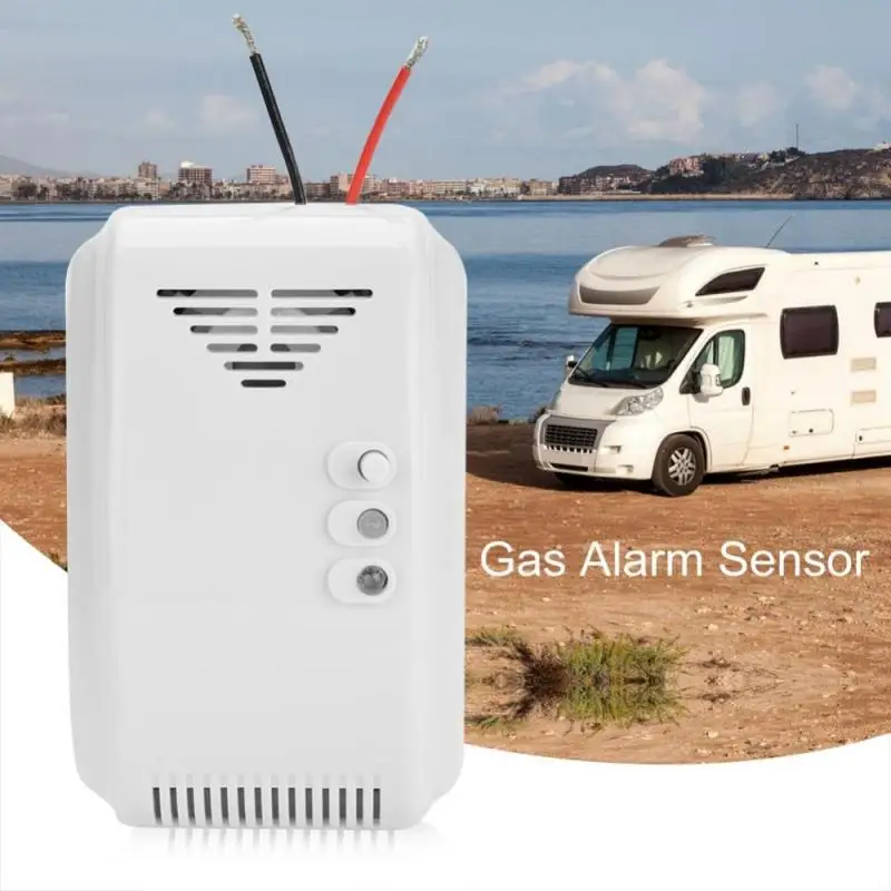 

Propane Butane Sensor 12V Gas Detector Sensor Alarm LPG Natural Motor Home Camper LED Flash Alarm Sound