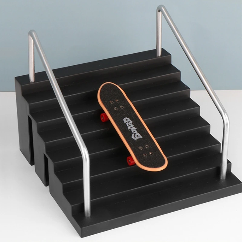 

Fingerboard Rail Park Stair Kit Stairs Mini Skateboards for Kids Skateboard Game