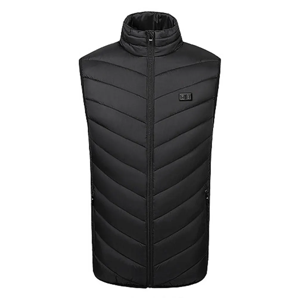 

Heated Vest Winter Outdoor USB Electric Heating Warm Waistcoat with 11 Panels Men Women Thermal Coat Camping Gilet