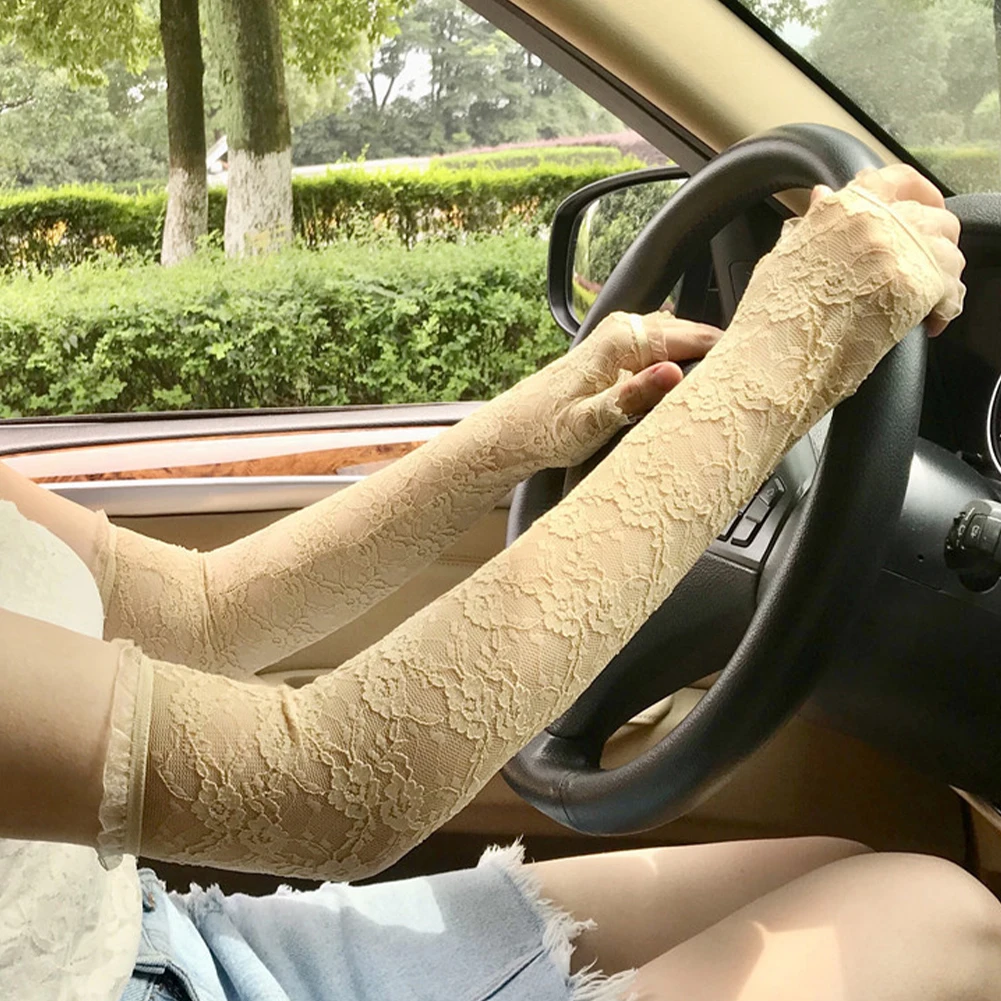 Кружева открытый летний невыгорающий сексуальный половинчатый палец женские