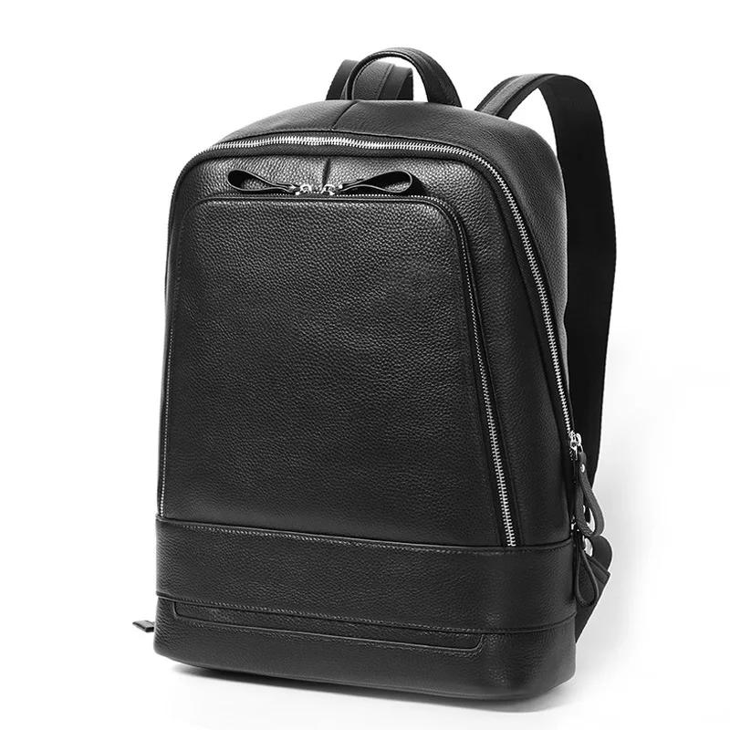 100% корова натуральная кожа мужские рюкзаки студенческий рюкзак для мальчика