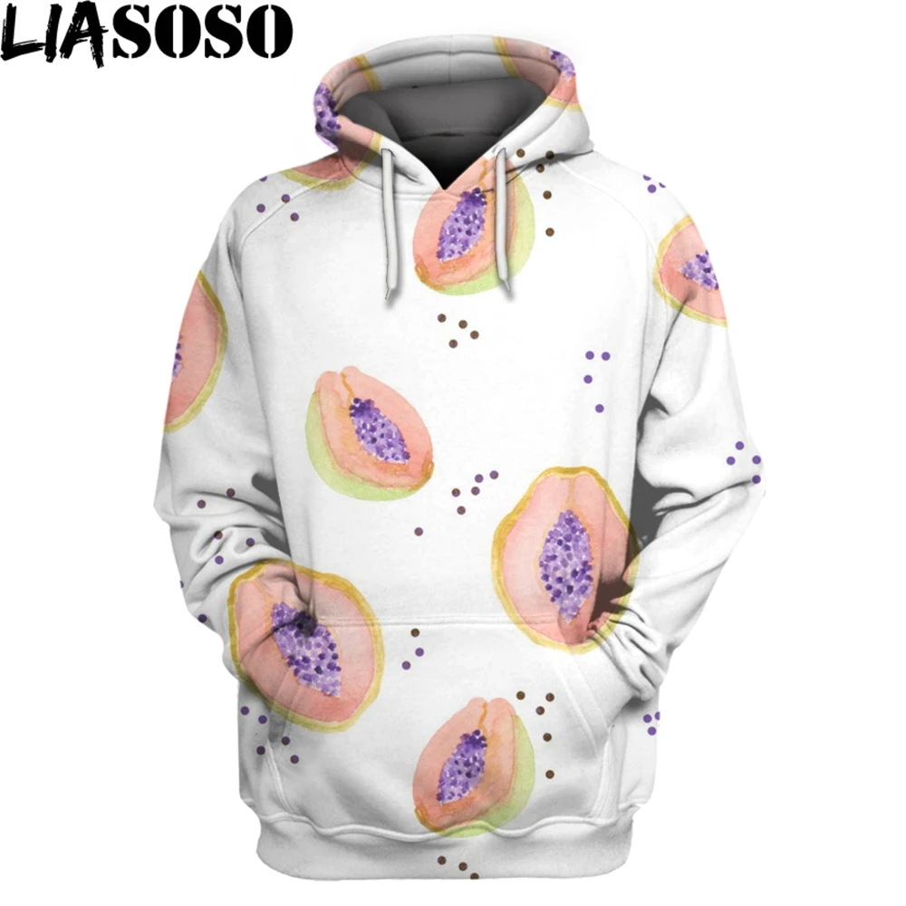 

LIASOSO Plant Cactus Pullover 3D Print Hooded Sweater Men Women Cartoon Wallpaper Kawaii Loose Sweater Casual Cute Long Sleeves