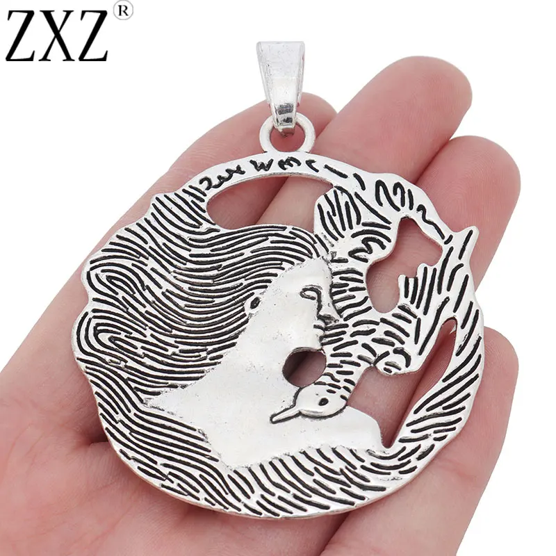 ZXZ 2 шт Большая богиня птица подвеска Подвески для ожерелья ювелирных изделий