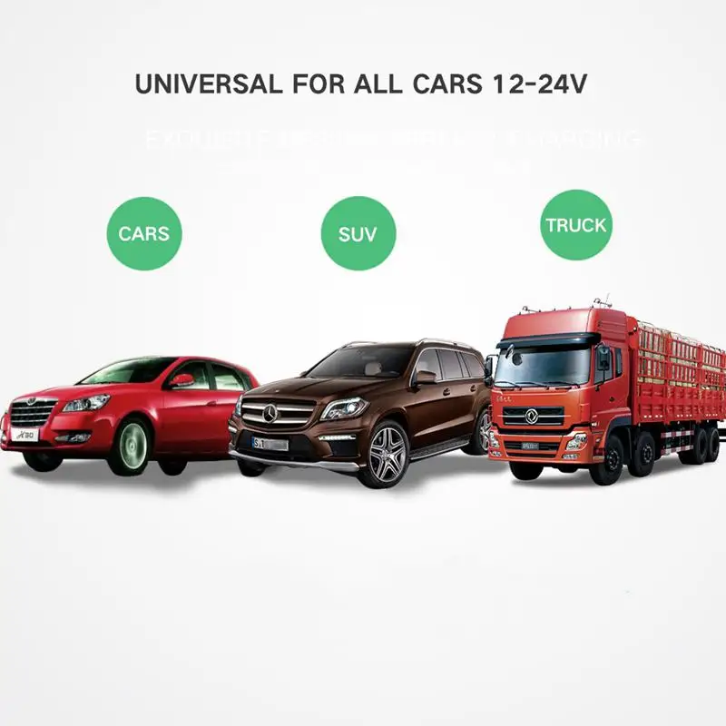 Автомобильное зарядное устройство 5V 3.1A со светодиодным дисплеем универсальное