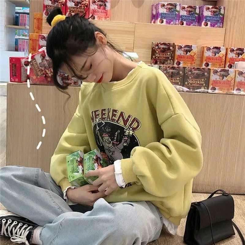 Женский фальшивый пуловер свитшоты из двух частей уличная одежда с принтом в