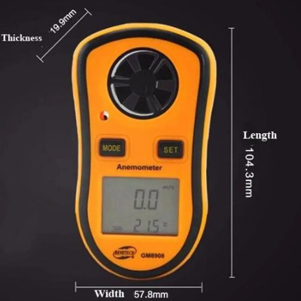 HiMISS Anemometer Wind Speed Sensor Detector Direction Power Measurement Device | Спорт и развлечения