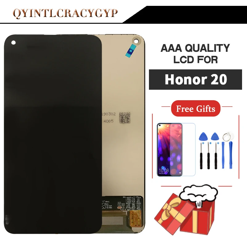 

Original LCD For Huawei Honor 20/ NOVA 5T/Honor 20 pro/Honor 20S LCD Display Screen Digitizer Touch Screen For Honor 20 Screen