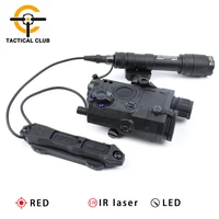 airsoft tactical peq15 green laser sight m600c flashlight lights kit red dot lazer led remote switch pressure pad weapon light