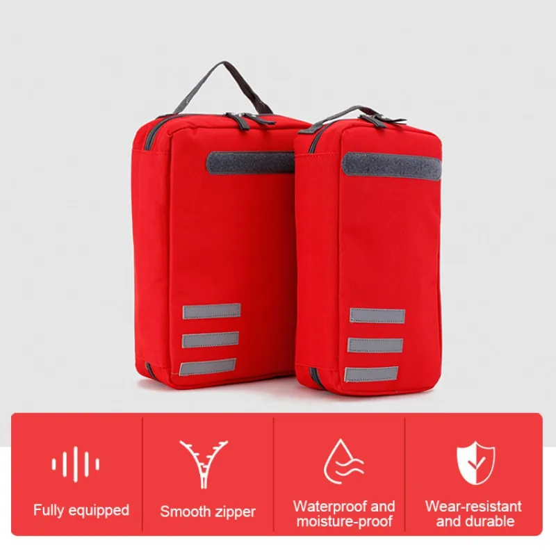 

Car Home First Aid Bag Outdoor Travel Red Medical Kit Outdoor Survival Travel First Aid kit Portable Household First Aid Pouch
