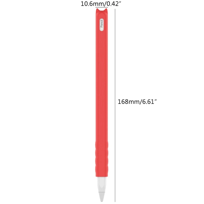 

Silicone Case for Pencil 2nd Gen Holder Sleeve Skin Cover Cute Soft Grip Pouch Holder + 2 Protective Nib Covers