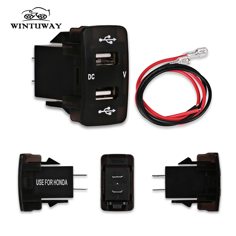 Зарядное устройство с двумя USB портами для автомобиля и мотоцикла 3 1 А|display