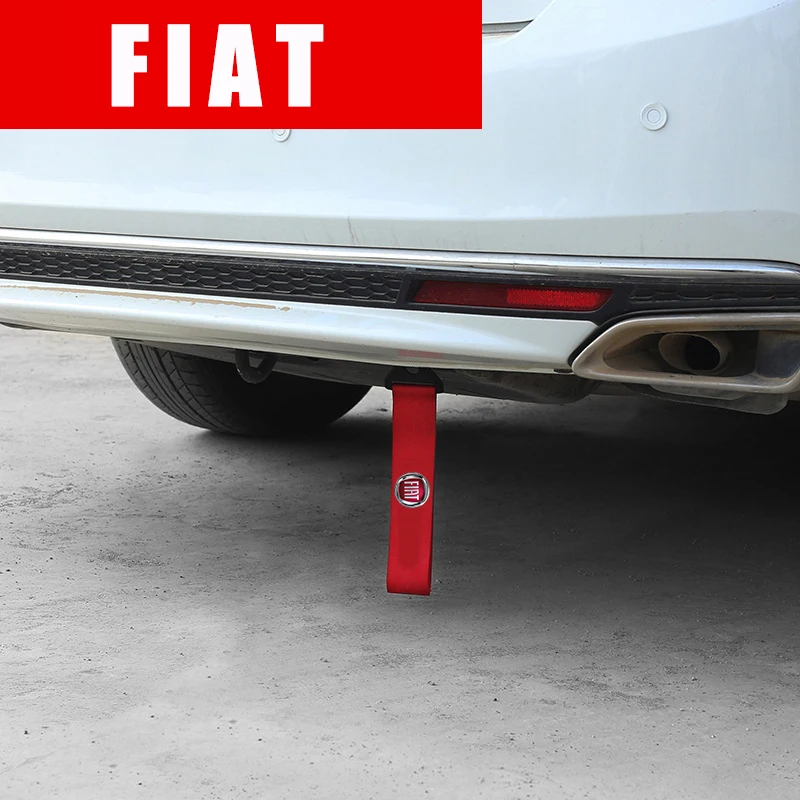 

For FIAT 500 500c Aegea Doblo Panda Uno Palio Tipo Nylon Fashion Trailer Tow Rope Belt Car Exterior Styling Accessories