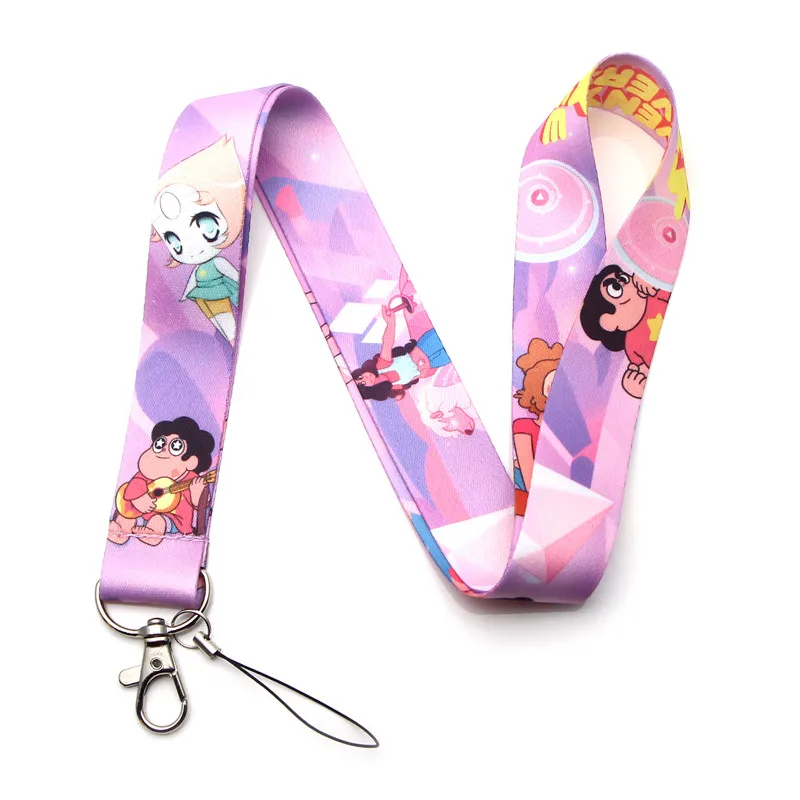 

YL385 Cartoon Character Icons Neck Strap Lanyards Keychain Holder ID Card Pass Hang Rope Lariat Badge Holder Key Chain