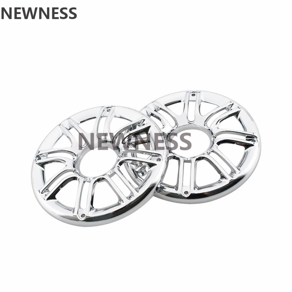 Хромированные круглые аудио стерео обрезные крышки для гриля обтекатель крышка