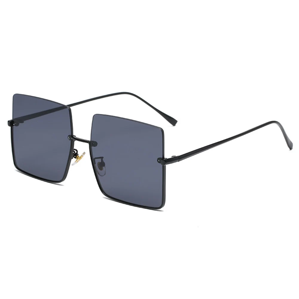 

New Retro Sunglasses Women Luxury Sun Glasses For Women Glasses Square Shape Metal Half Frame Sunglasses Unisex Eyewear