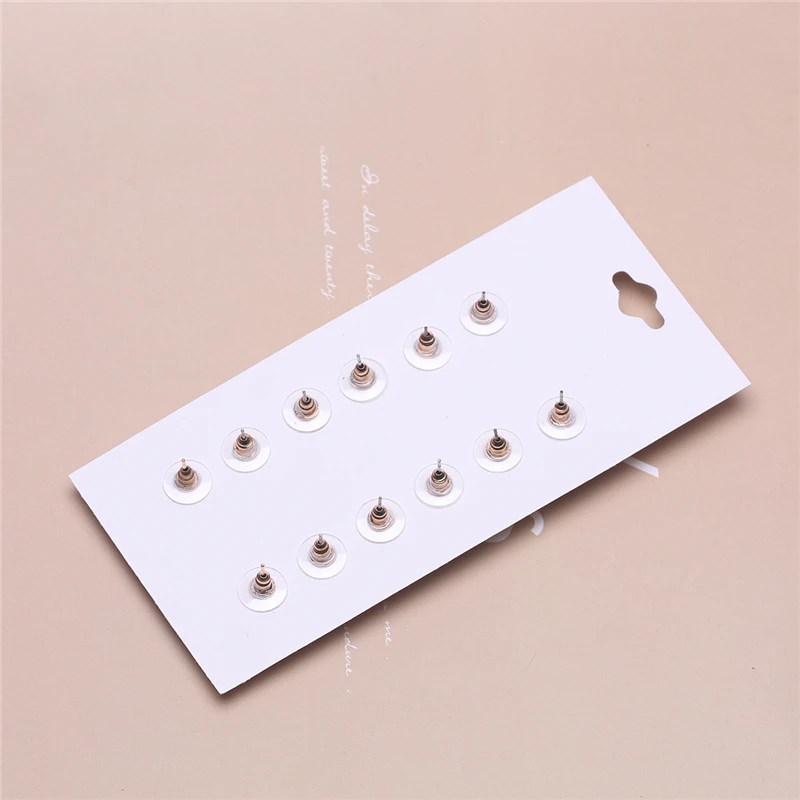 CARTER LISA 12 шт./компл. прозрачные Винтажные серьги-гвоздики с шариками набор серьги