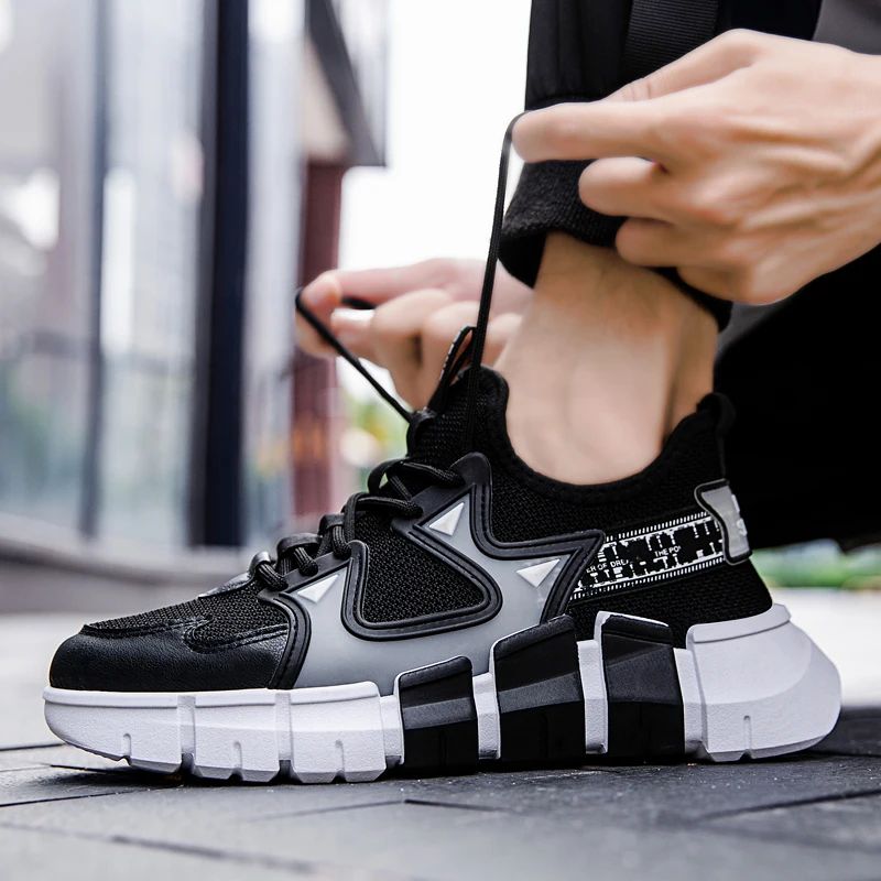 

New Men Sports Shoes Outdoor Trainer Shoes Breathable Male Sneakers Zapatillas Deportivas Comfortable Soft Men's walking shoes