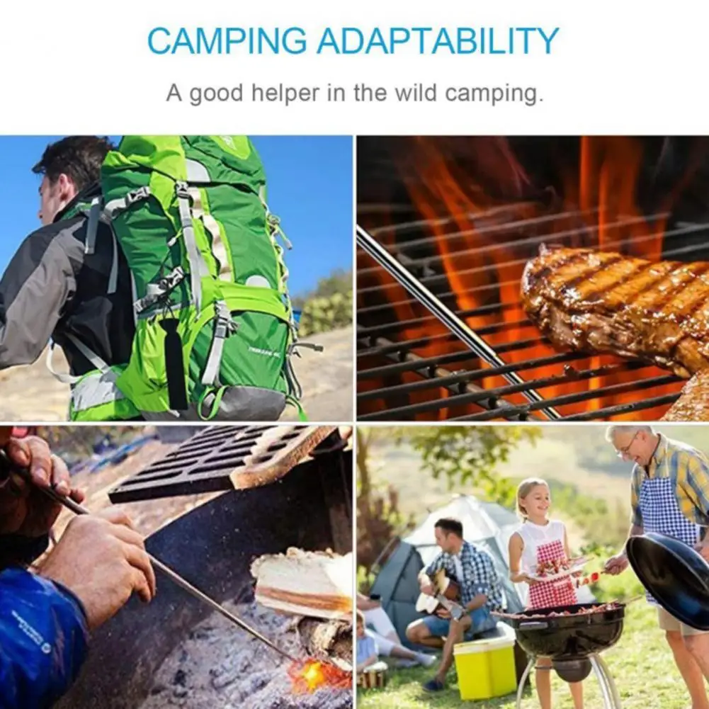 

Fire Rod Easy to Carry Long-lasting Metal Smooth Fire Blower Pipe for Outdoor Travel
