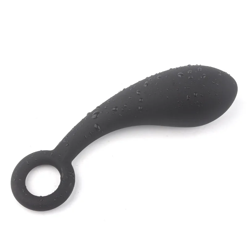 Женский силикон в форме капли воды против закрытого мужского ануса игрушечный