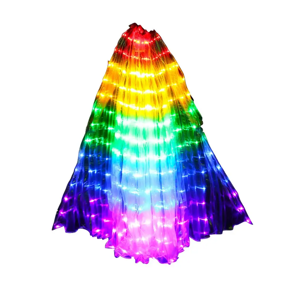 360 LED крылья для танца живота исиды радужного цвета реквизит фотосъемки на