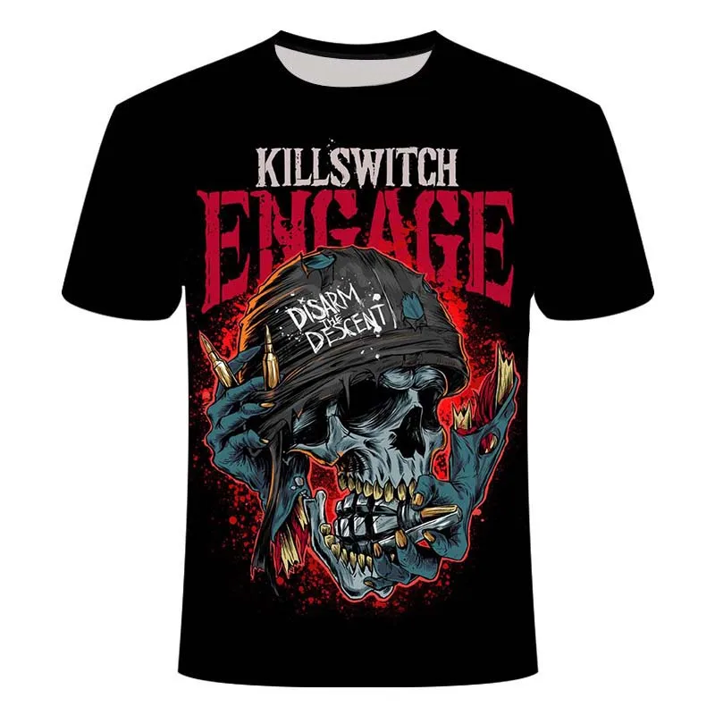 Летняя футболка с принтом &quotмотоцикл&quot для мужчин и женщин 3D-принтом черепа