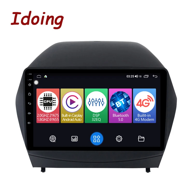 Idoing 9-дюймовый автомобильный медиаплеер Android для Hyundai Tucson 2 LM IX35 2009-2015 головное