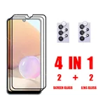 Закаленное стекло с полным покрытием для Samsung A32, зеркальные очки, защитные пленки для камеры для Galaxy A 32, 32, зеркальная фотопленка 6,5 дюйма