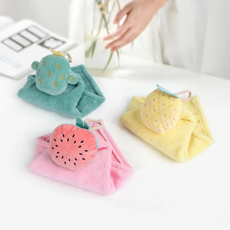 1 шт. Кухня ткань впитывающий нелиновая тряпки с рисунками фруктов для