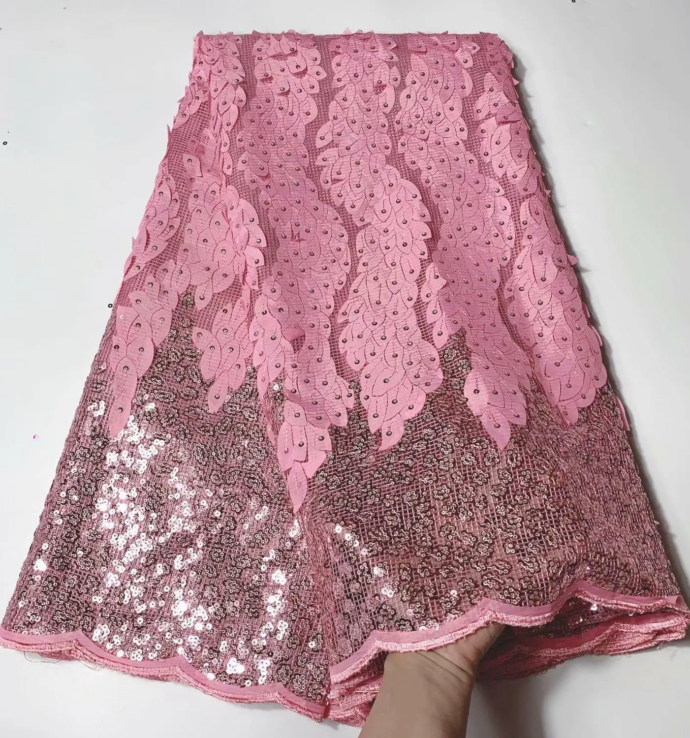 2020 африканская кружевная ткань с блестками высокое качество нигерийские