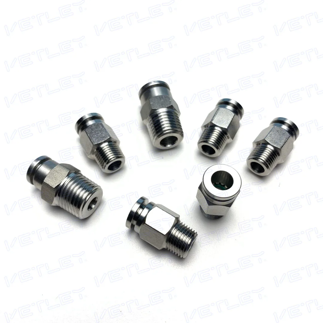 Наружный разъем NPT резьбовой дюйм OD SPC 1/4NPT1/8 SPC3/8NPT1/4 SPC1/4NPT1/4 304 стальные