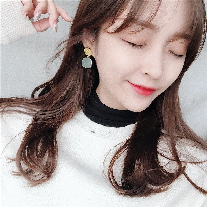 Женские серьги гвоздики с эмалью в стиле ретро|Серьги-гвоздики| |