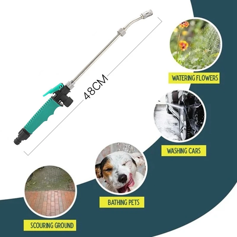 

2-In-1 High Pressure Washer 2.0 ic High Pressure Wand Extendable Power Washer Wand High Pressure Water Hose Nozzle