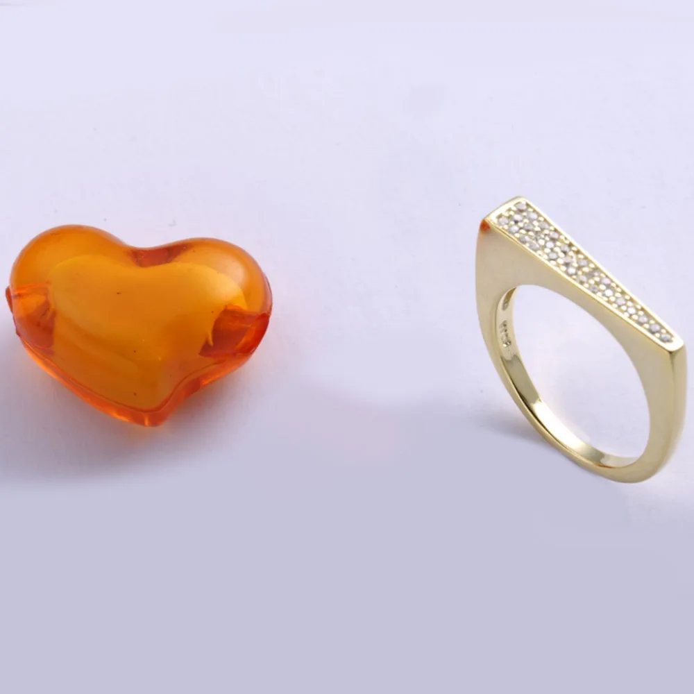 Женское кольцо из серебра 925 пробы с цирконом 3 цвета|Кольца| |