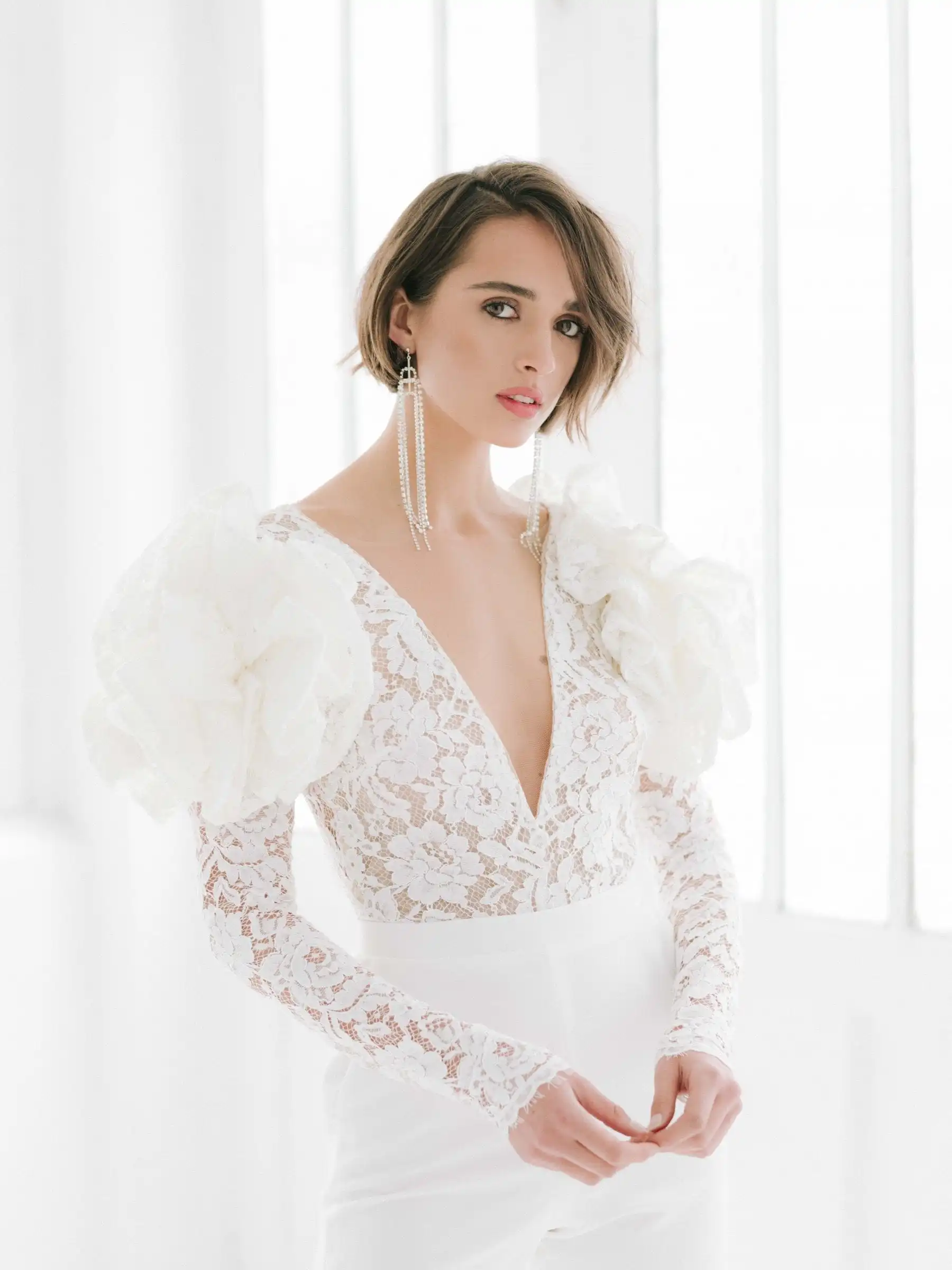 Женский Свадебный комбинезон белое пляжное платье с V-образным вырезом и