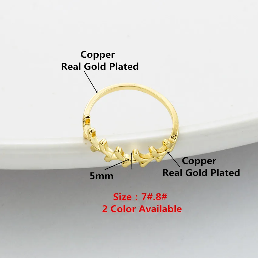 Модные складные кольца в виде листьев папоротника для мужчин Bague Femme золотого