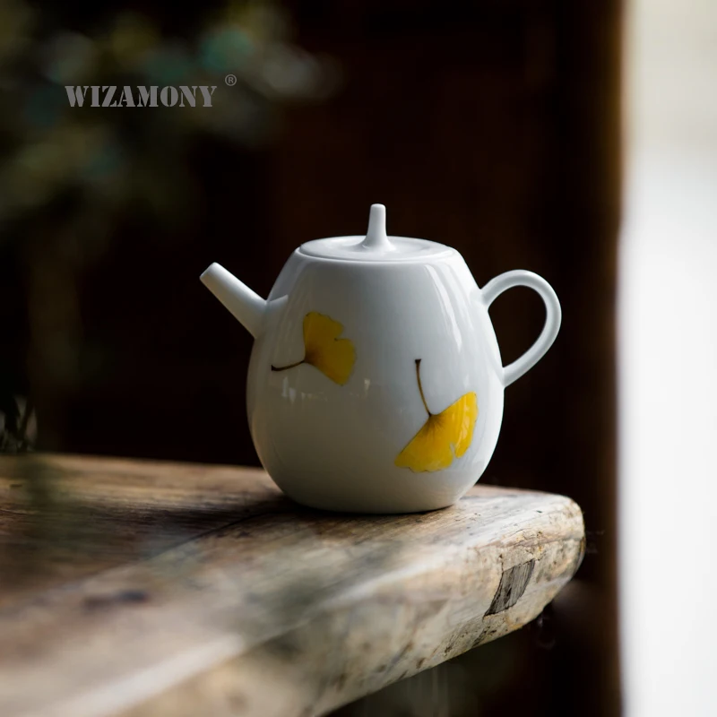 WIZAMONY чайный горшок с травой и деревянной глазурью 230 мл китайский сервиз