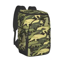 Thermal Backpack Camouflage Army Dinosaur Waterproof Cooler Bag Large Insulated Bag Picnic Cooler Backpack Refrigerator Bag