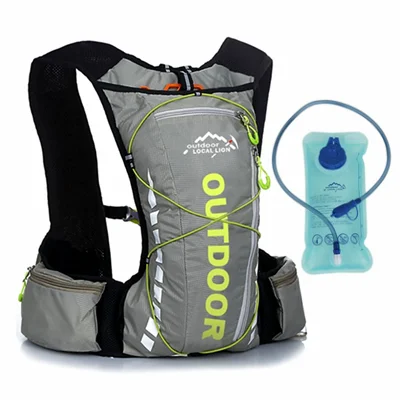 with water bag Мужской горный велосипед с сумкой для воды водонепроницаемый велосипедный рюкзак спортивный полистер альпинистский Пешие прогулки Походное питье Велоспорт рюкзак - Цвет: with water bag