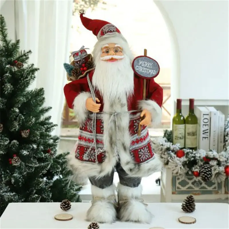 Кукла Санта-Клаус детские подарки украшения для окон рождественские | Дом и сад
