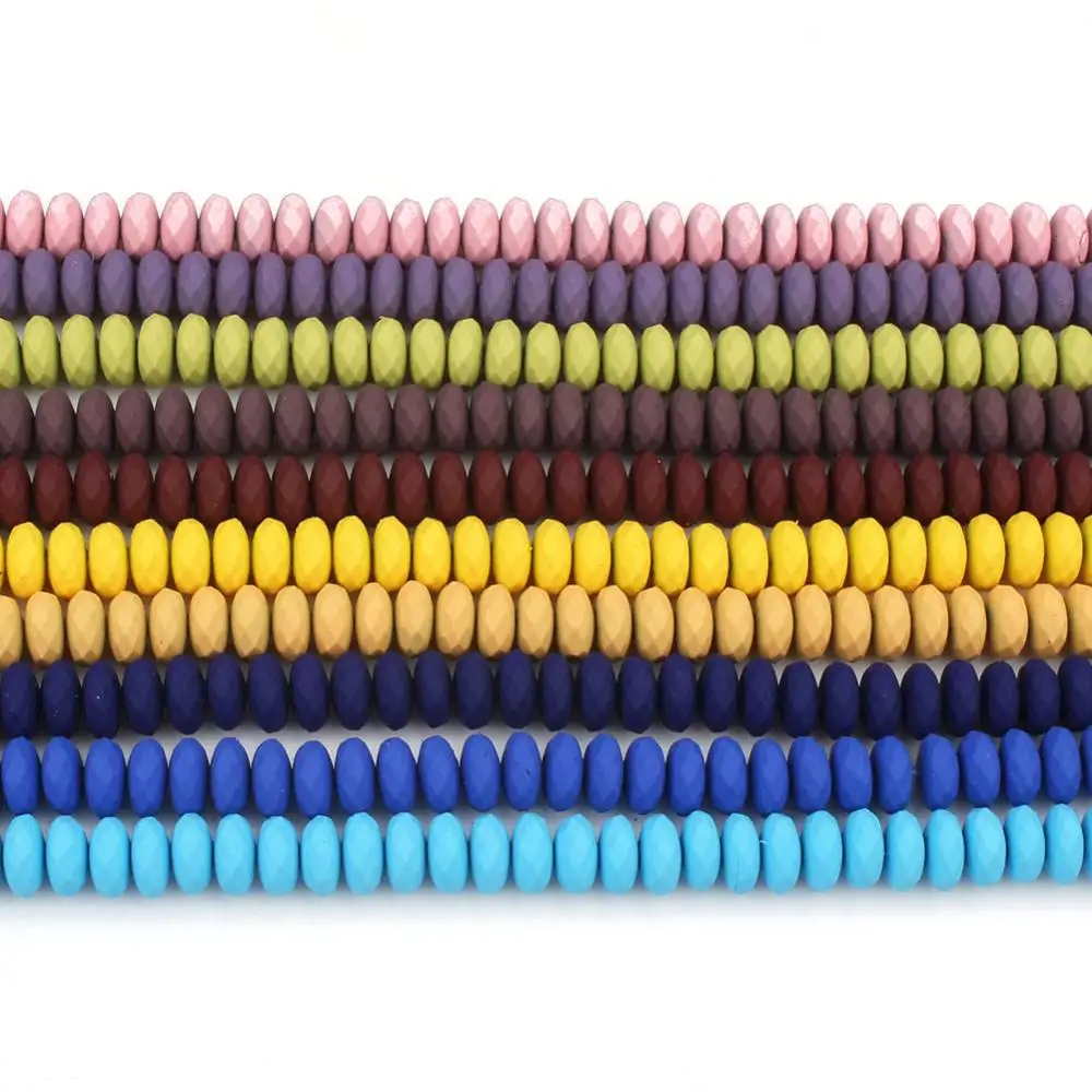 Бусины Из Натурального Гематита разноцветные Круглые бусины из каучука 6 мм для